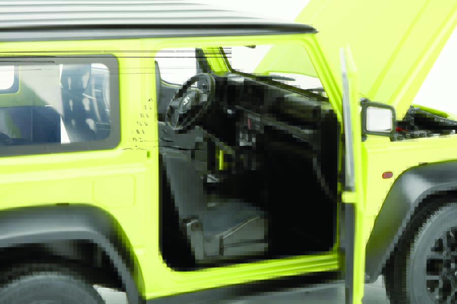 FMS includes a fully detailed interior with turning steering wheel.
