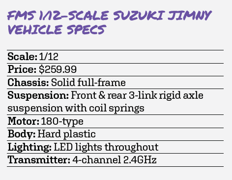 NEON RIDE - FMS’ Fully Detailed 1/12-Scale Suzuki Jimny