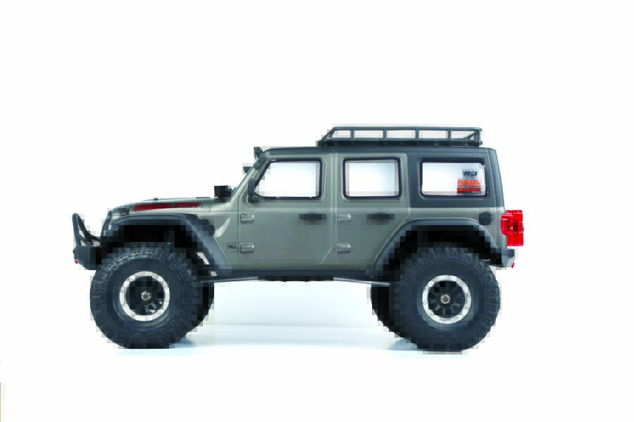 RJ Rebelcon is currently available in orange and metallic graphite gray color choices. Both models come with scale detail parts such as door handles, working lights, gas cans, a protruding gas cap and more.