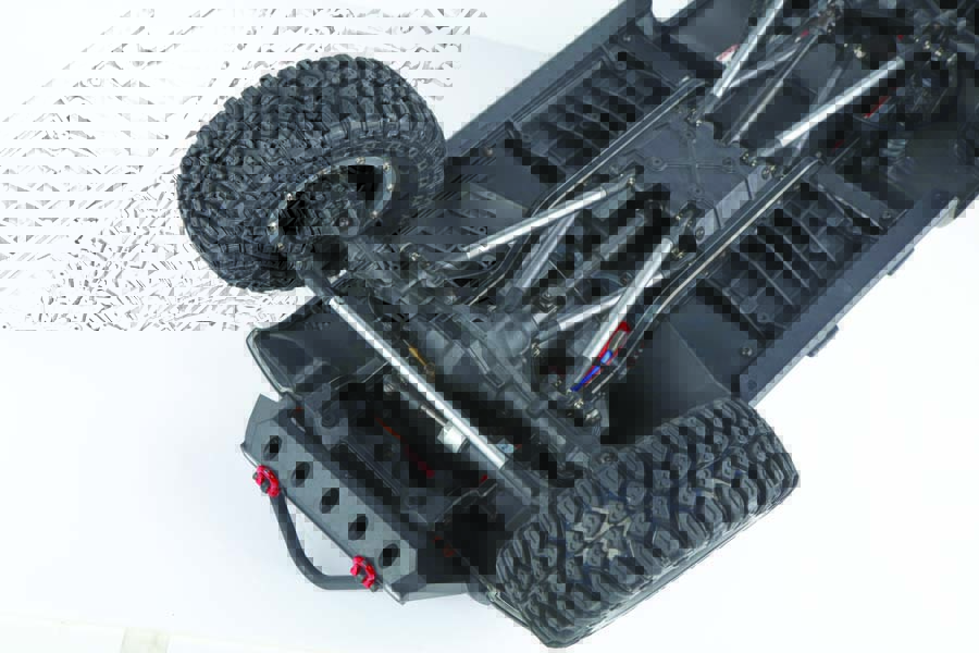 RJ Rebelcon features aluminum suspension links in the front and rear.