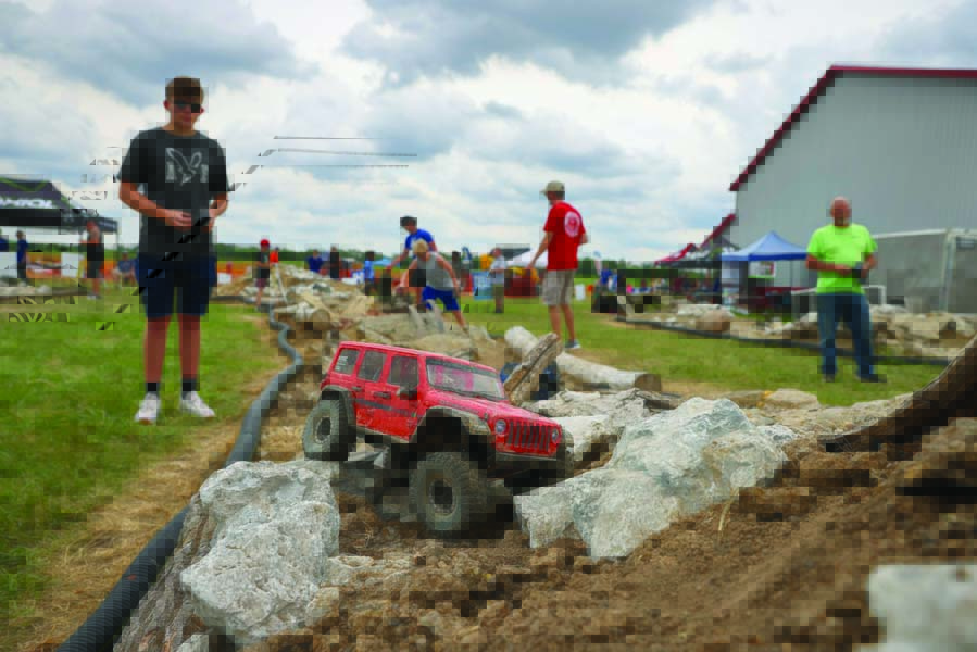 The Trail Adventure area featured an epic obstacle course made with over 50 tons of broken cement, rock and dirt. 