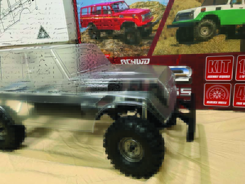 This special project was built on a Trail Finder 2 kit that includes a 1980 Toyota Land Cruiser body set. 
