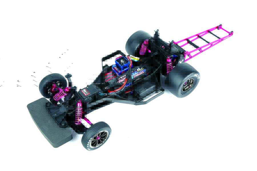 “This dragster comes out of the box ready to rocket down the drag strip.”
