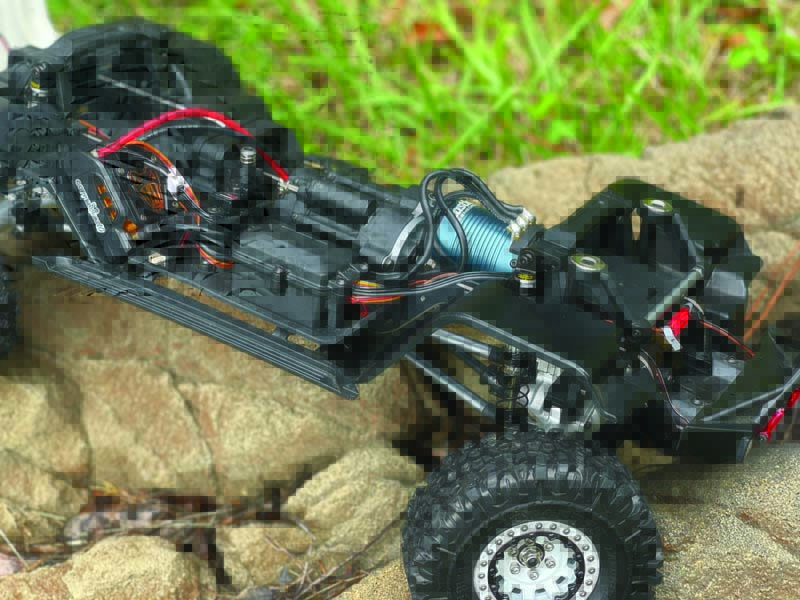 Chassis upgrades include a Castle Creations Copperhead 2280kV crawler ESC and brushless motor combo. 