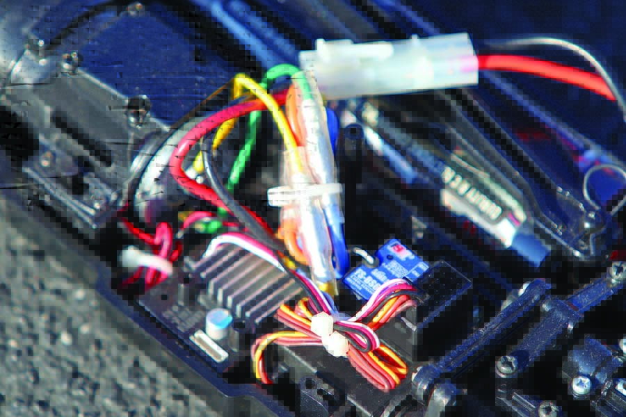 Tamiya includes an ESC and motor, but the receiver and servo are up to you to supply. 