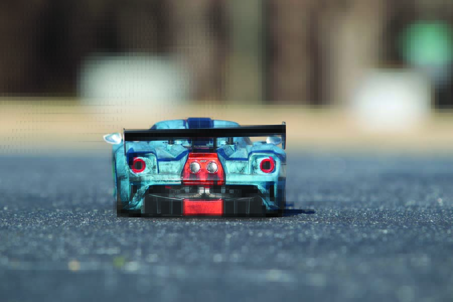 “RC Patina Guy decided to paint this gt40 in an iconic livery reminiscent of the 1960s gulf racing colors and added his signature patina to it.”