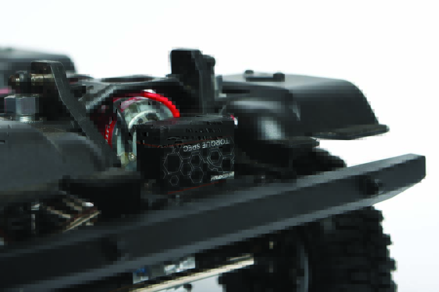 Gen9’s Hexfly Torque-Spec digital servo provides 25kg of steering might right out of the box.