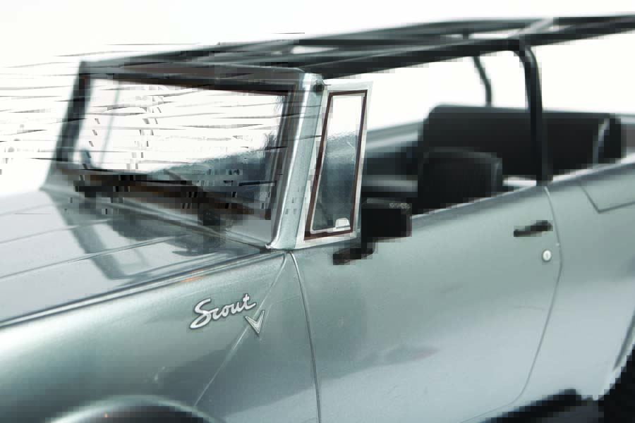 Scale exterior details include an injection-molded roll cage, side-view mirrors, door handles, windshield wipers and more. 