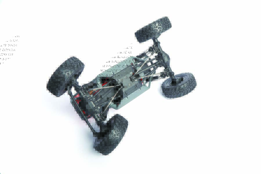 Here’s a look under the UTB18’s capable off-road chassis. 