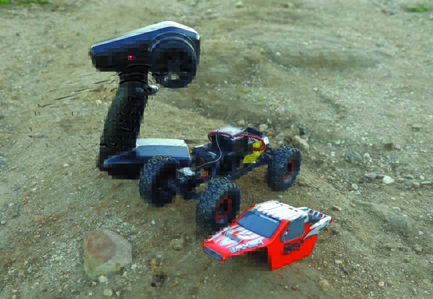 A true RTR. AX24 XC-1 comes with everything you need to get crawling, including batteries for the transmitter.