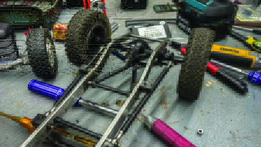 This build began with some chassis rails that Dutton bought from his friend in the UK. 