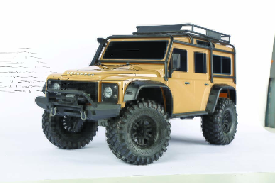 This TRX-4 Defender comes with 1.9-inch- diameter wheels that are mounted with grippy all-terrain Traxxas Canyon Trail tires. 