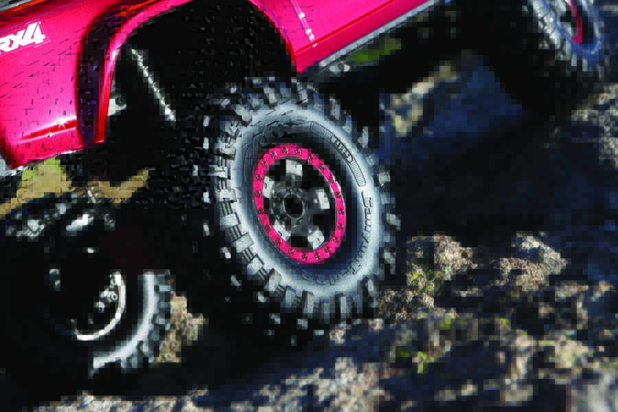Unlike other TRX-4s, the High Trail comes with larger diameter 2.2” Canyon Trail tires.
